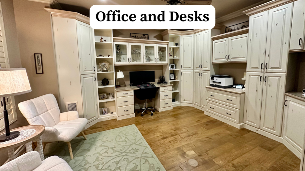 custom desks and home office cabinets