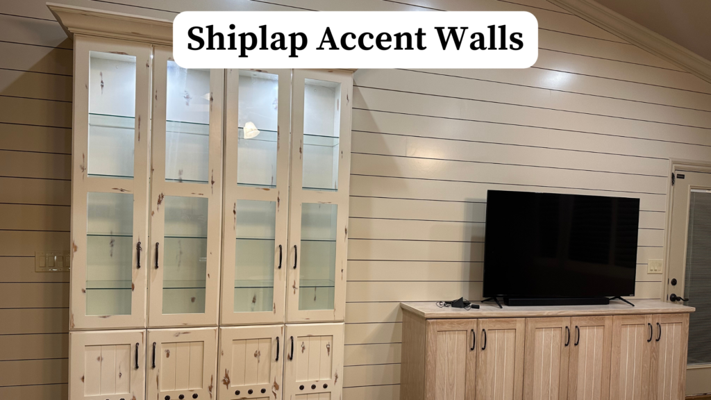 custom shiplap accent walls